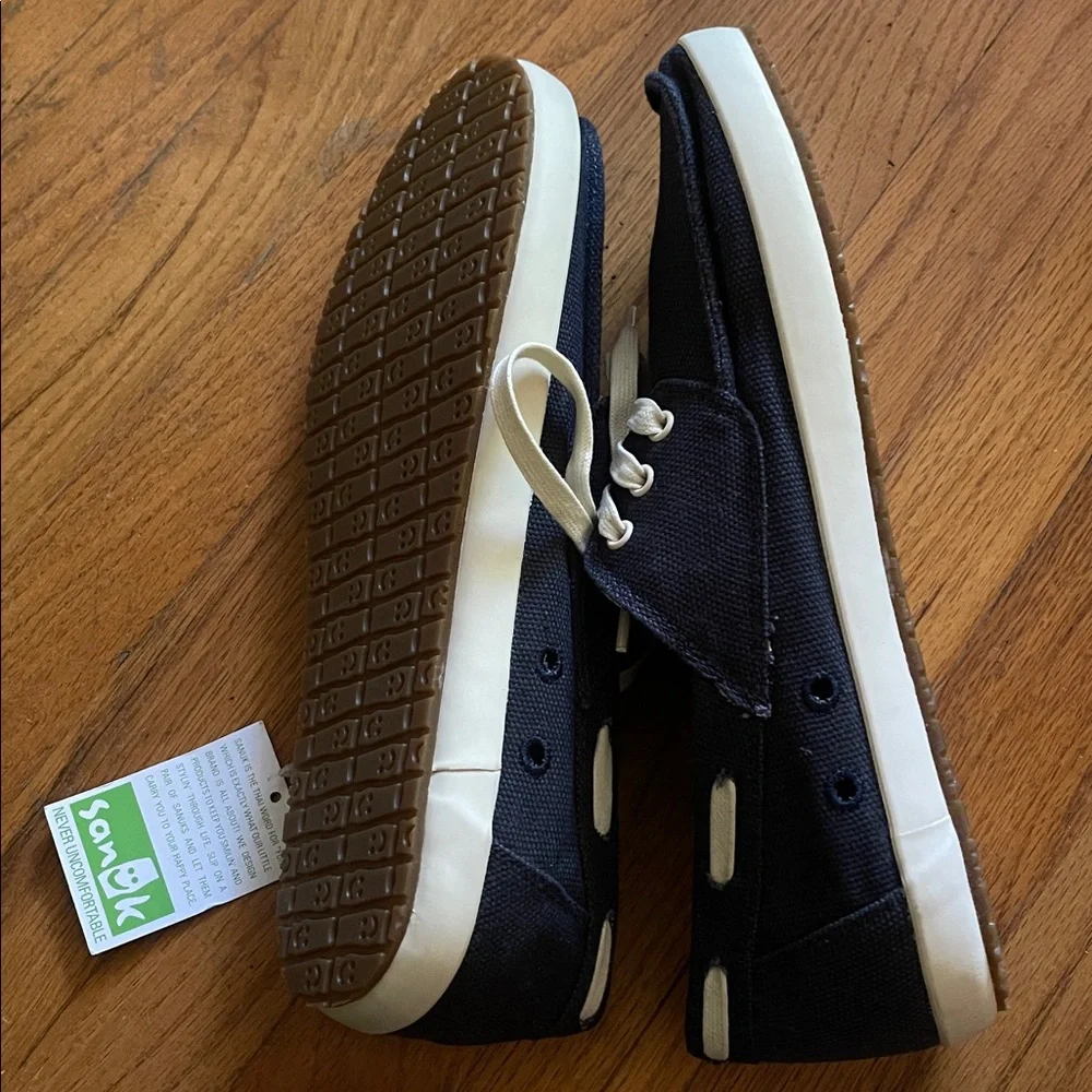 NWT Sanuk Navy Casa Barco Shoes- Size 9.5 - Picture 4 of 6